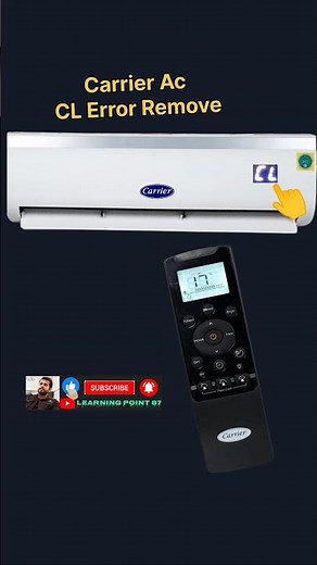Carrier Ac CL Error Code || CL error problem solved in carrier ac #carrierac #clerror #cl #error