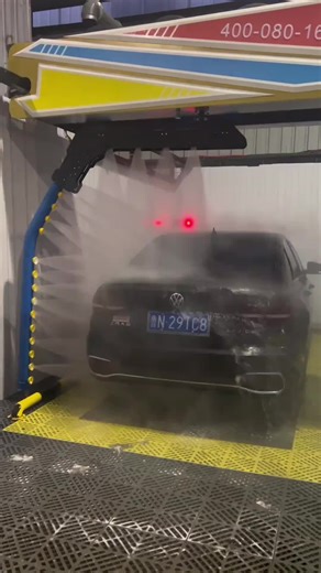 汽车维修设备，全自动汽车机使用#精洗养护 #洗车也要有仪式感 #汽车 #洗车机泡沫喷壶 #洗车机