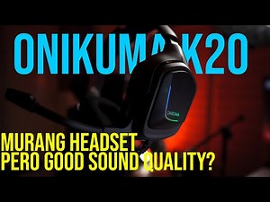 Onikuma k20 Gaming Headset Review!