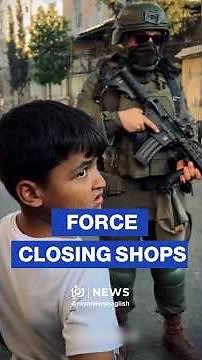 🇵🇸 'Israeli' forces raid Hebron, force shopkeepers to close