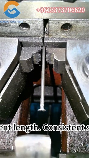 High Speed Nail Making Machine in Slow Motion Precision Nail Production