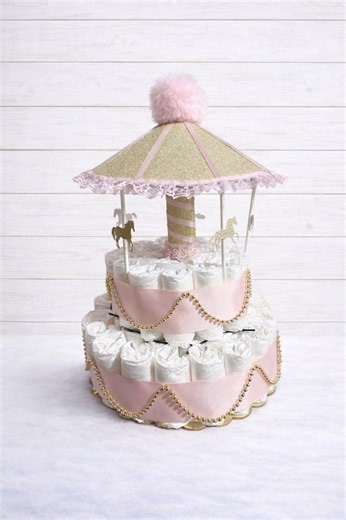 Carousel Diaper Cake - Etsy