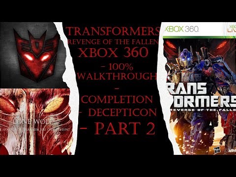 Transformers RotF Xbox 360 (Completion) 100% Decepticon Walkthrough Part 2 (No Commentary)