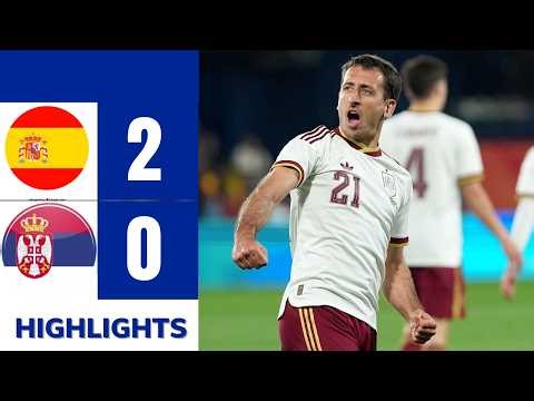 Mikel Oyarzabal goals - Spain vs Serbia 2-0 - Highlights & Goals