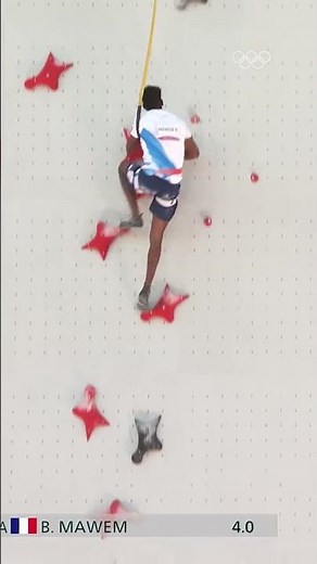 Current men's Olympic record in speed climbing 😮‍💨 Bassa Mawem Tokyo 2020