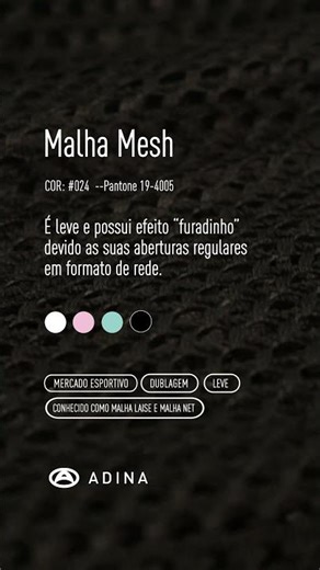 Malha Mesh da Adina #shorts