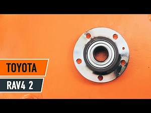 How to replace the rear hub bearing in a Toyota RAV4?
