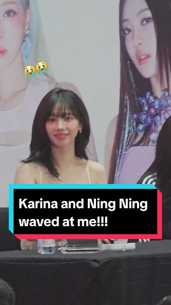 Aespa Fansign in Singapore: Karina & Ning Ning Waves Captured