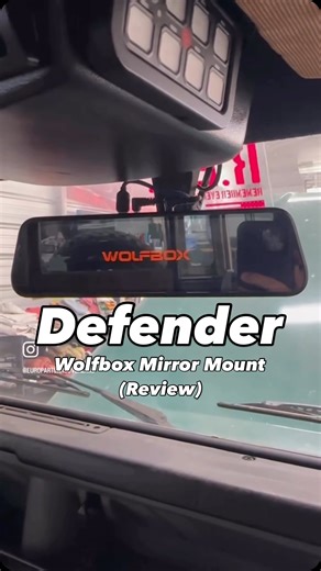 Regal Rover Classics on Instagram: "This one’s a review from Will at Europarts & Overland in the US 🇺🇸 Will already had a Wolfbox mirror fitted to his Defender using the factory rubber bands over the original mirror. Once we let him know we make a Defender-specific Wolfbox mirror mount, he grabbed one straight away and removed the factory mirror completely. Our mount uses all three factory roof mounting points, so there’s no drilling or cutting. It’s a clean, factory-fit solution. Will started