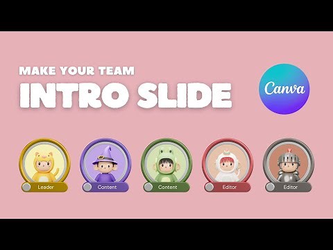 Make Your Team Intro Slide in Canva | Easy Tutorial