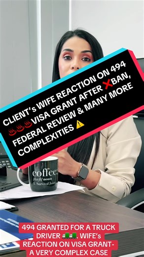 Wife's Reaction to 494 Visa Grant for Truck Driver Case