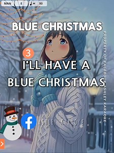 13K views · 261 reactions | Blue Christmas - Elvis Presley Karaoke Song with Lyrics #karaoke #karaokehits #musiclovers | Ashley | Facebook