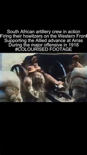 South African artillery crew with heavy howitzers