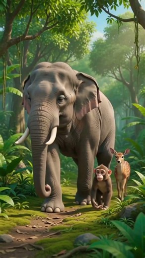 Elephant & Monkey Jungle Adventure | Amazing Animal Story for Kids | Fun Cartoon Story