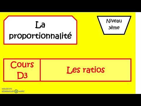 cours D3 : les ratios 3ème