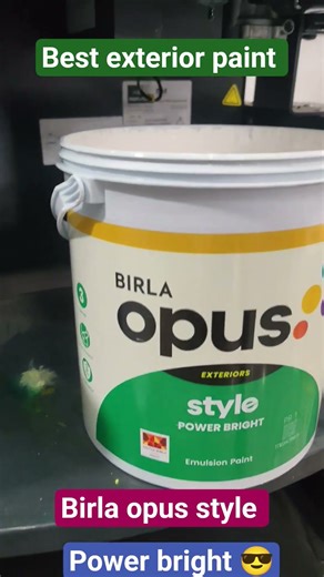 Birla Opus Power Bright Paint Deewar Chamka Do Ek Baar Me! Birla Opus Exterior Paint Review #shorts