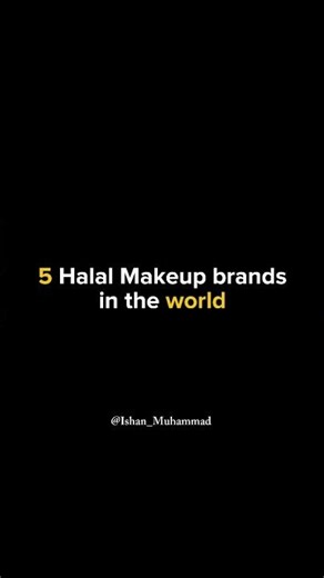 5 Halal Cosmetics 💄