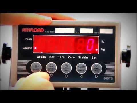 805TS-B-H Anyload Digital Weight Indicator Calibration Video