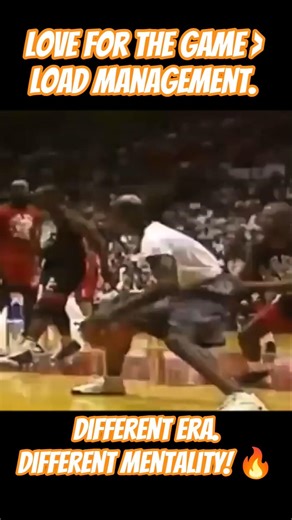 Love for the game over Load management. Different era. Different mentality. #MichaelJordan