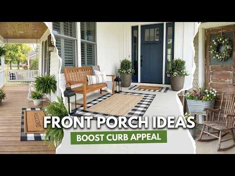 195+ Front Porch Designs 2026 🪴 Home Exterior Decoration Curb Appeal DIY Ideas