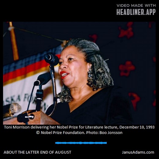 Toni Morrison, Nobel Prize for Literature 1993