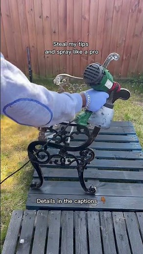 Spray painting a metal bench (or anything) can be a rewarding DIY project