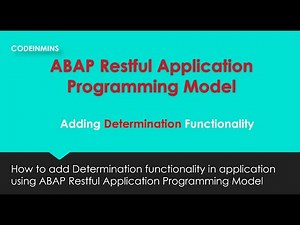 Part 12 : ABAP Restful Application Programming Model - Adding Determination Functionality