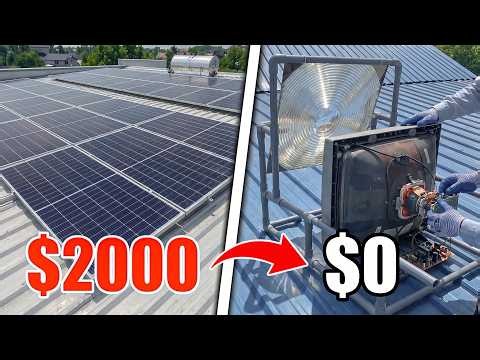 I Never Pay an Electricity Bill Again! DIY Solar Power System from PVC Pipes & Old TV Sets ⚡