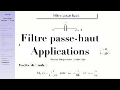 Electrokinetics: transfer function - filtering 6: high-pass filter, application: ADSL filter