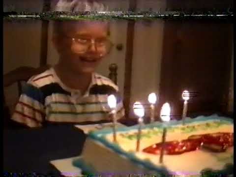 1986 or 1987 - Adam's 8th Birthday Family Party