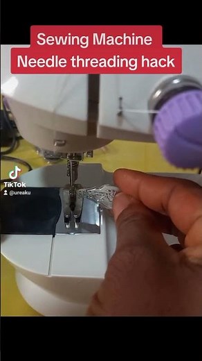 How To Thread A Mini Sewing Machine Needle With This Simple Hack