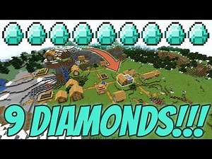 9 DIAMONDS! AT SPAWN! VILLAGE WITH BLACKSMITH! OP LOOT! | MINECRAFT 1.17.1 SEED