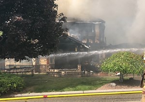 Two houses gutted