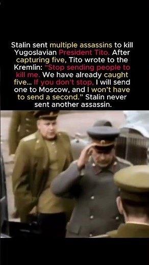 Tito’s Warning That Allegedly Stopped Stalin #shorts