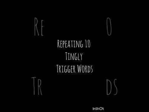 Repeating 10 Tingly Trigger Words to Help You Sleep || ASMR