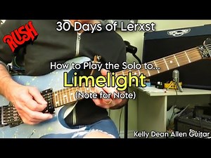 How to Play the Solo to Limelight Correctly - Rush (Alex Lifeson). Is He Teaching it Wrong?