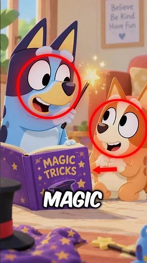 Bluey taught Bingo a secret magic trick that could make people do whatever she wanted…🥶