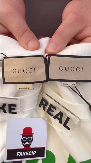 Fake vs Real Gucci T shirt