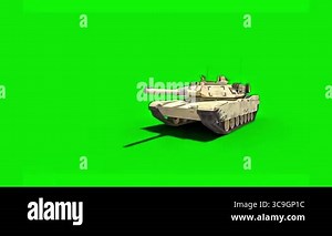 Realistic Tank Firing Animation | Green Screen VFX for Military Scenes Stock Video Footage - Alamy