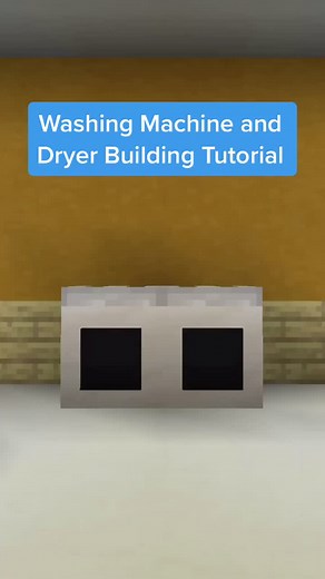Minecraft Washing Machine and Dryer Building Tutorial