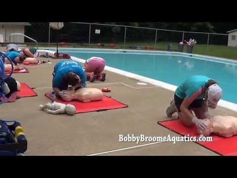 CPR Child with Obstructed Airway Lifeguard Training Girl Scout Camp Potomac Woods
