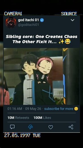 Sibling core: One Creates ChaosThe Other Fixit It... ✨😂