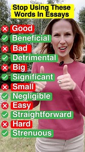 294K views · 9.8K reactions | STOP using these English words in your ESSAY #english #learnenglish #vocabulary #shorts #essay #englishlesson | JForrest English | Facebook