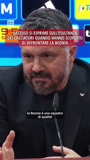 COSA NE PENSA GATTUSO DELL'ESULTANZA DEGLI AZZURRI PER AVER PESCATO LA BOSNIA?