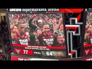 Texas Tech vs. Texas - February 1, 2022 - Matador Song after the WIN over Beard