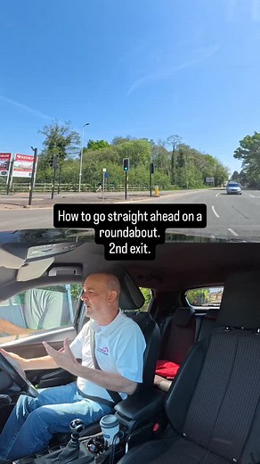 When going straight ahead on a roundabout (2nd exit), unless there are road markings you must stay to the left on approach and inside the roundabout, follow the kerb at all times. Check your rear and left mirrors for following vehicles and vehicles that may try to undertake. When inside the roundabout, follow the kerb to your left and recheck your rear and left mirrors to see if anything has changed and use your left indicator to exit the roundabout at the 2nd exit. Things to consider Check for 