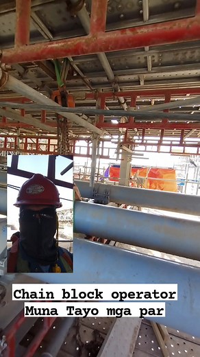 26 reactions | Chain block operator Muna Tayo ngaun mga par. #fbreelsfypシ゚viralfbreelsfypシ゚viral #riggers #samahan #fbreelsfypシ゚viralvideo #BuhayOFW @highlight | Basalan Satiniaman William | Facebook