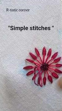 Beautiful flower embroidery in just 2 minutes l easy for Beginners l hand embroidery l needle art