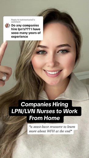 Replying to @katrinemarie5 yes! LPN/LVN nurses can work remotely from home! I get this question also with the follow up of which companies! Here s a quick view of companies hiring. For more information on nurses working from home and to get the list pictured head on over to the 🔗🎄♥️#thenursekristen #nursesoftiktok #nursejobs #wfhnurse #wfhnursejobs #workfromhomenurse #softnurseera #lpn #lvn