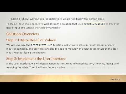 How to Use Action Buttons to Show and Hide Table Output in R Shiny